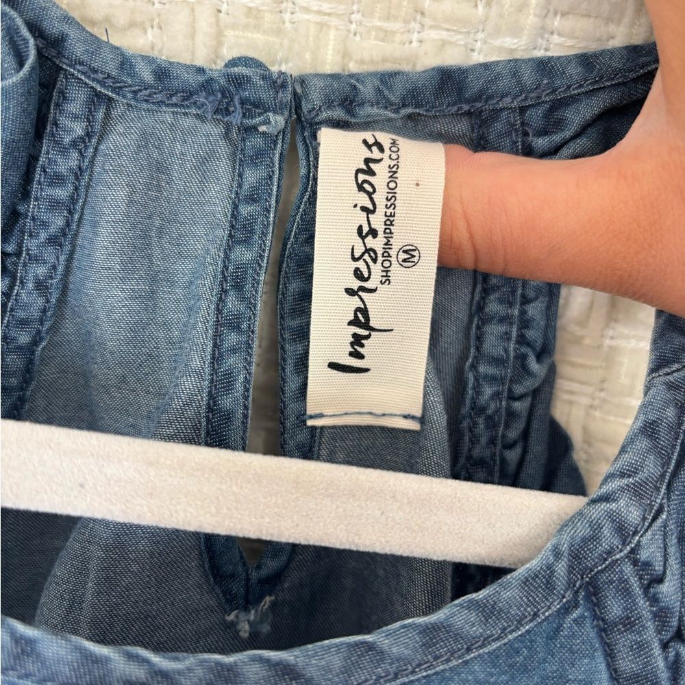PARADISE POINT CHAMBRAY TANK✨ - Picture 8 of 11